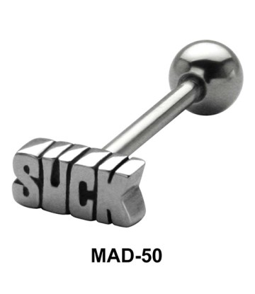 SUCK S316L Tongue Piercing MAD-50